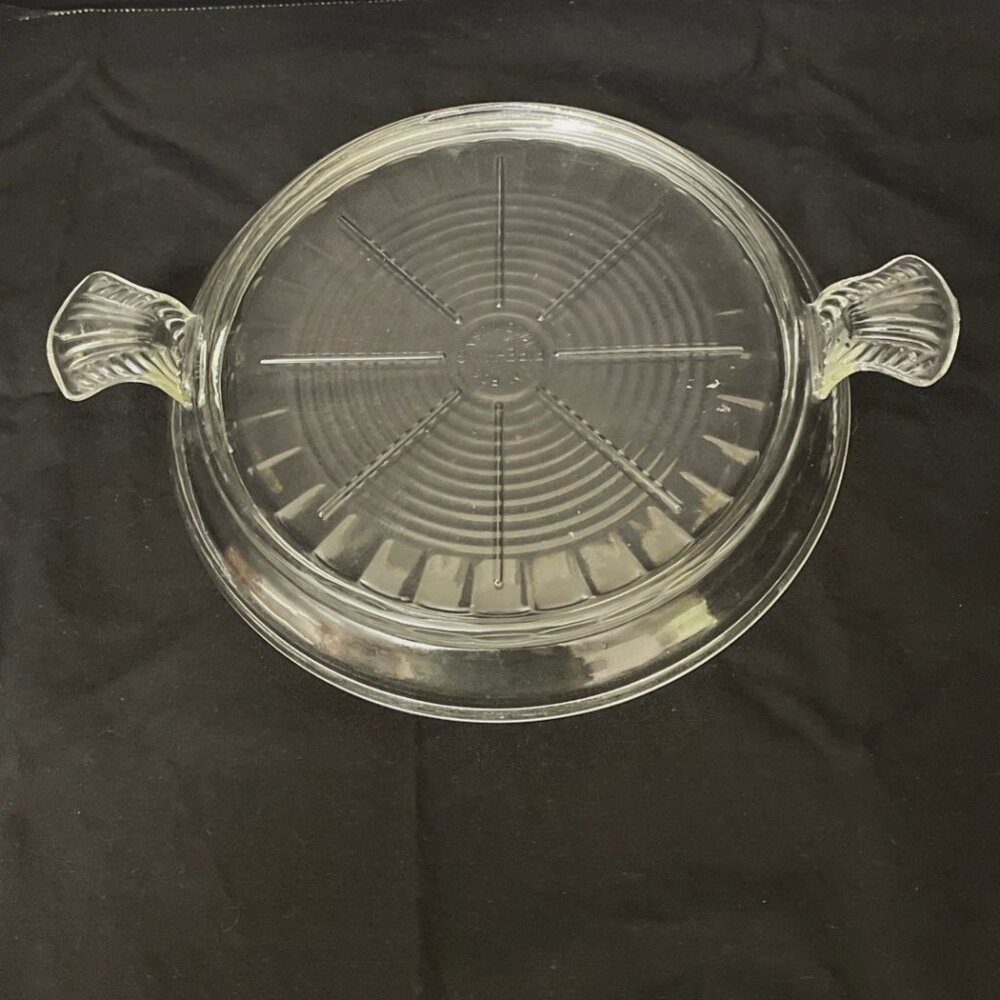 Vintage Fire King T M Reg Glass Table Server Trivet Hot Plate Made in USA
